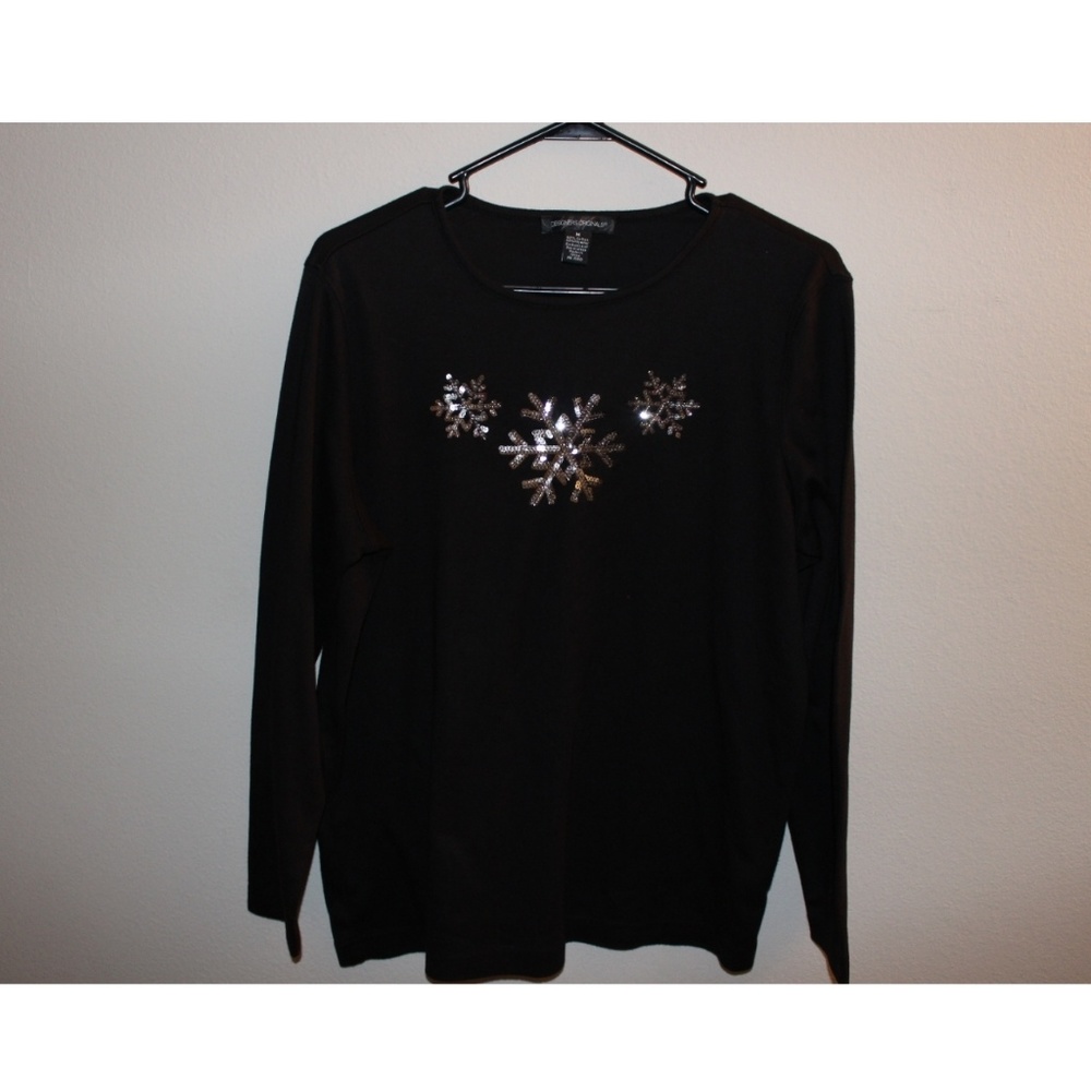 Snowflakes Long Sleeve Top (M)